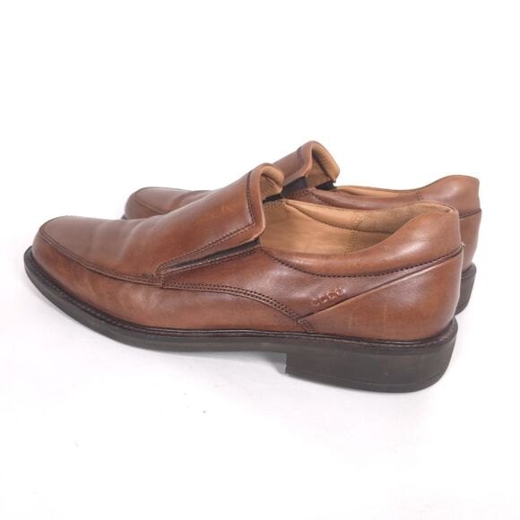 ECCO Mens Shoes Casual Comfort Leather Slip on 12 Loafers Brown EXTRAWIDTH main image 10